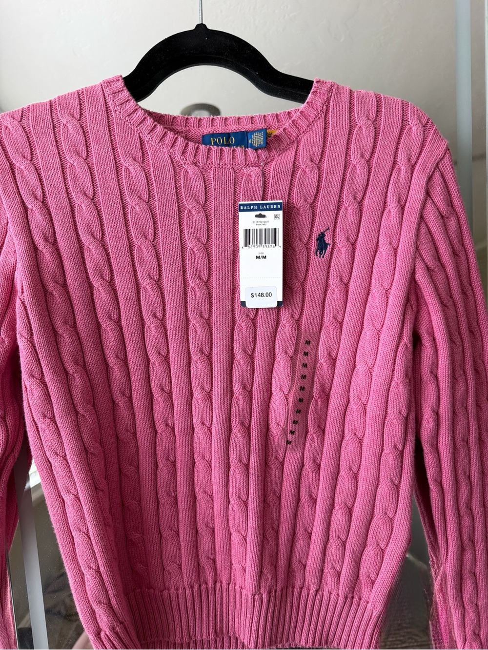 Ralph Lauren Cable-Knit Crewneck Sweater